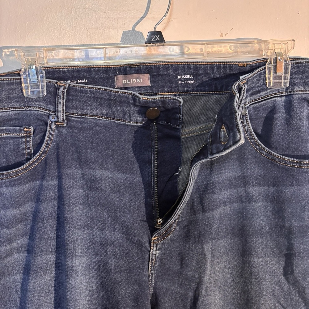 DL1961 Russel Slim Straight Botanic Fibers Ultra Soft Jeans 40x34‎ - Picture 6 of 16